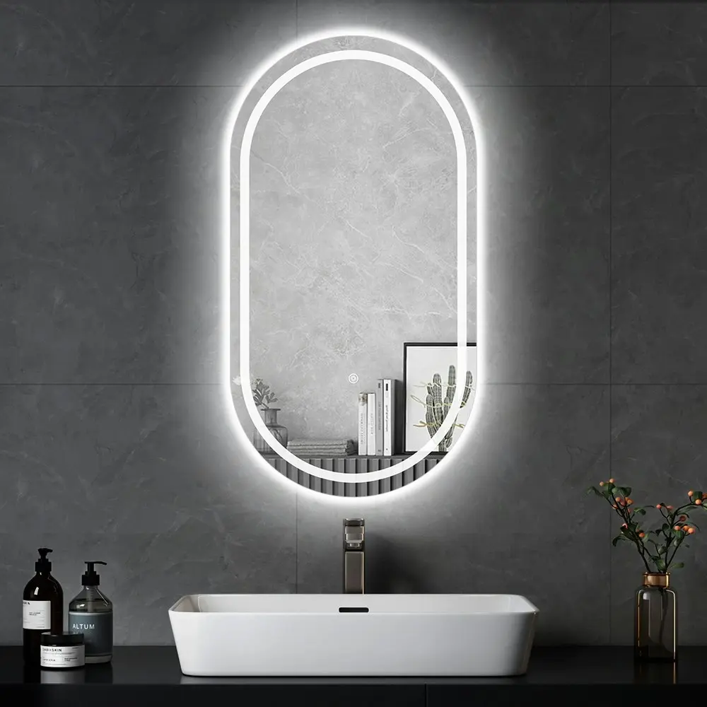 Propulse Bathroom LED Wall Mirror 50x90CM Makeup Mirrors With 3 Color Anti-fog