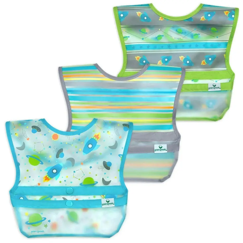 i.Play | Bibs Snap & Go Wipe-off (3 pack) 9-18months