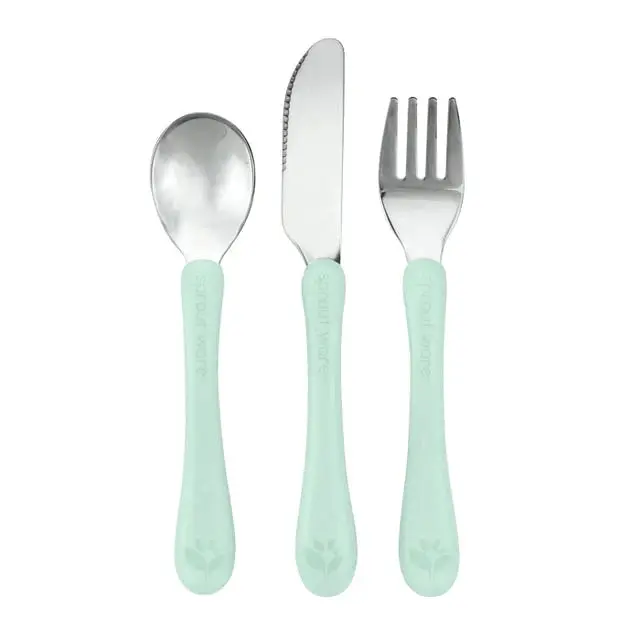 Green Sprout | Cutlery Set KIds Stainless Steel - 12+ Months