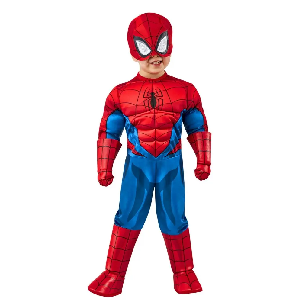 Marvel Spider-Man Deluxe Halloween Party One Piece Costume/Outfit Toddler 3-4y