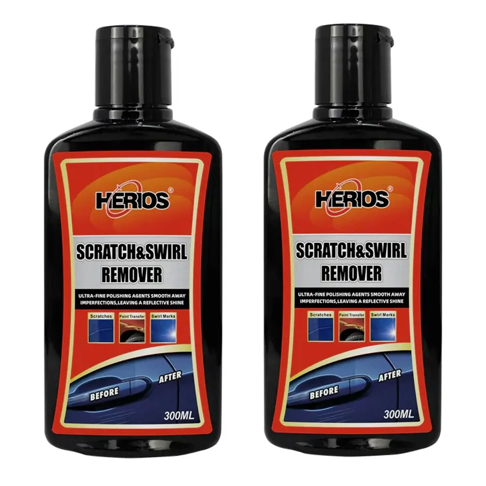 2PK Herios 300ml Scratch Mark & Swirl Remover Automotive Paint Cleaner/Polisher