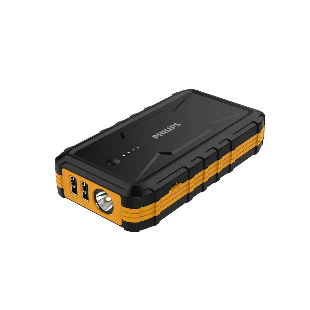 Philips 12000mAh Portable Emergency Car Battery Jump Starter For 12V Vehicle BLK