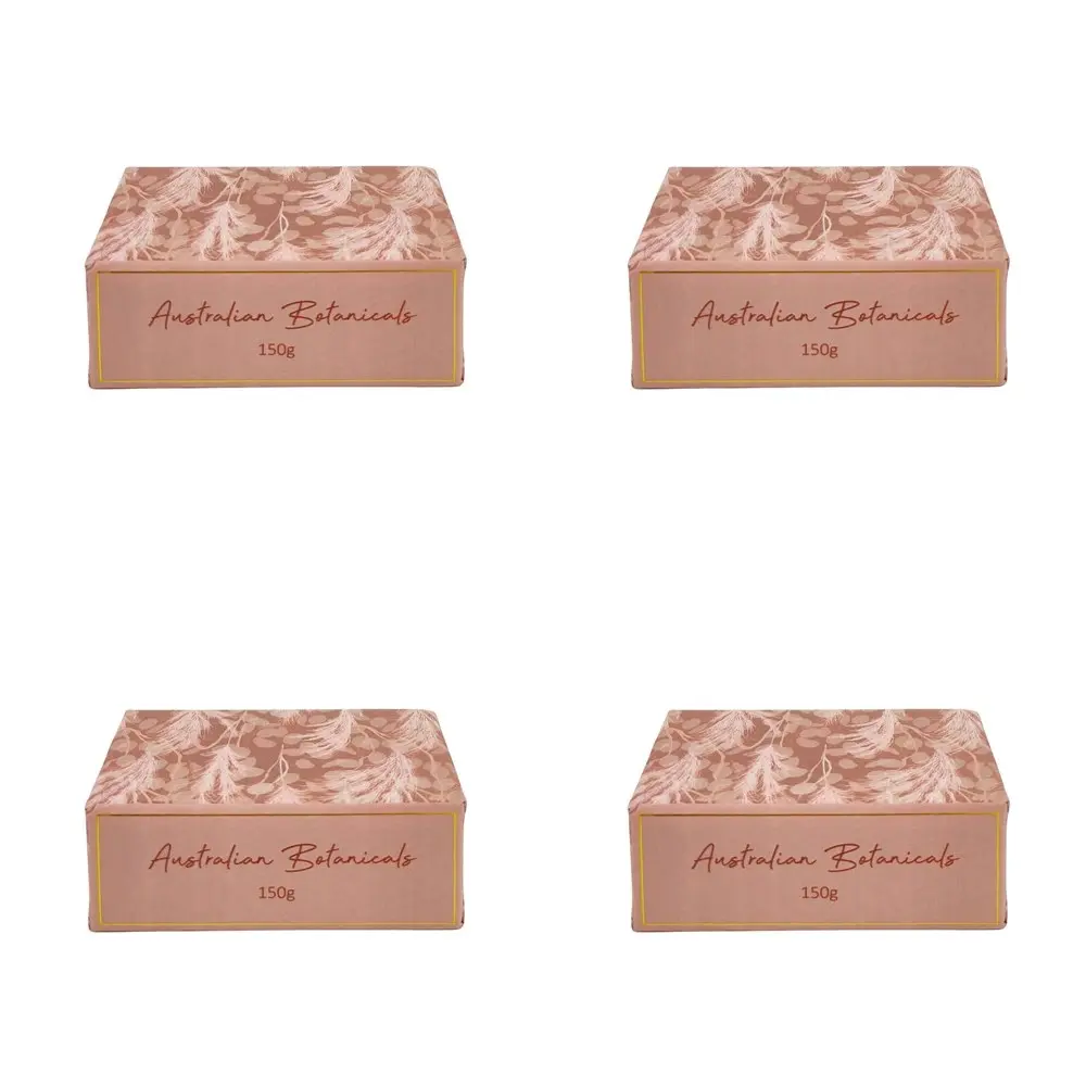 4x Urban Australian Botanicals Boho 150g Bar Soap Shower/Bathing Care Dusty Pink