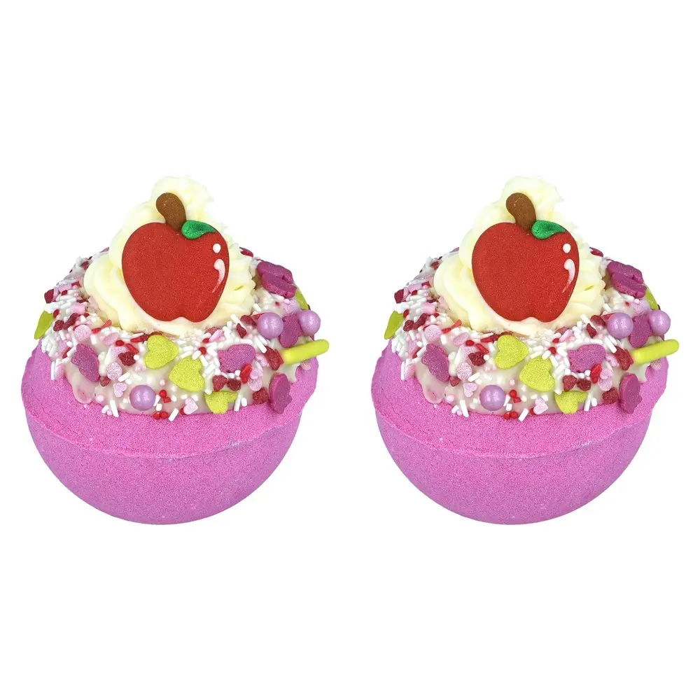 2PK Bomb Cosmetics Apple of my Eye Bath Bomb Blaster Body Fragrance Tub Fizzies