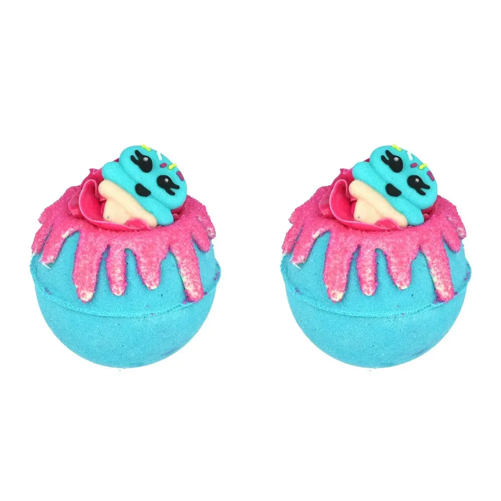 2PK Bomb Cosmetics Blue Raspberry Ice Bath Bomb Blaster Body Fragrance Tub Fizzy