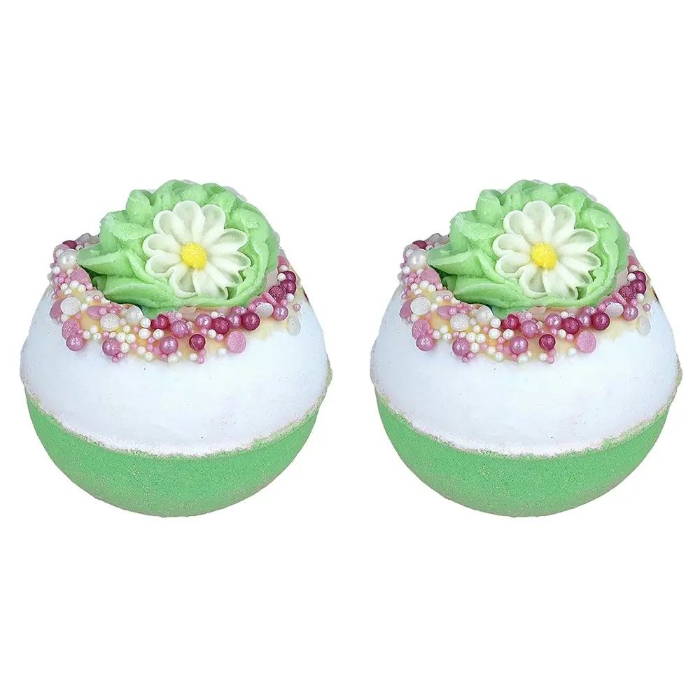 2PK Bomb Cosmetics Daisy Daisy Bath Bomb Blaster Body Skin Fragrance Tub Fizzies