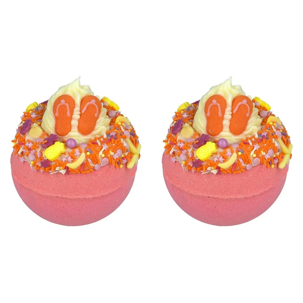 2PK Bomb Cosmetics Girls Just Wanna Have Sun Scented Bath Bomb Blaster Tub Fizzy