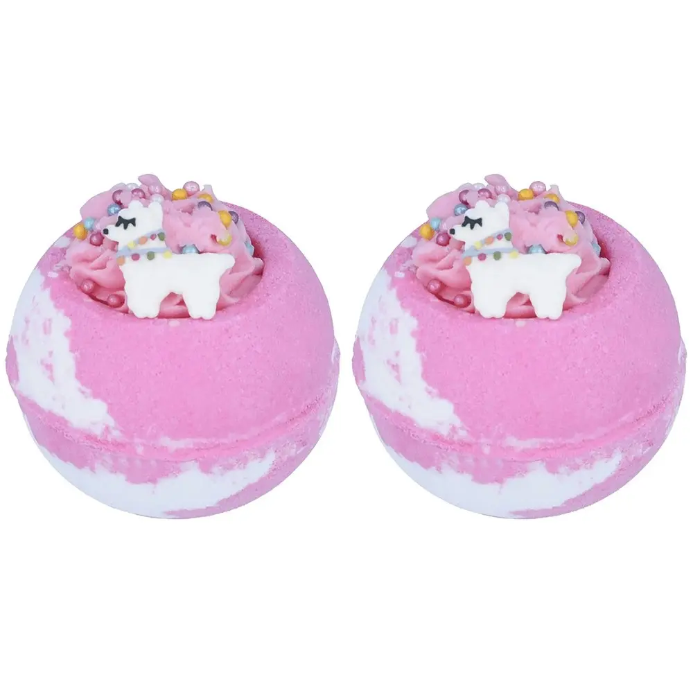 2PK Bomb Cosmetics No Prob-Llama Bath Bomb Blaster Scented Fragrance Tub Fizzies