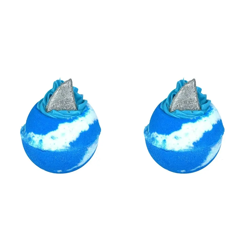 2PK Bomb Cosmetic Shark Attack Bath Bomb Blaster Body Skin Fragrance Tub Fizzy