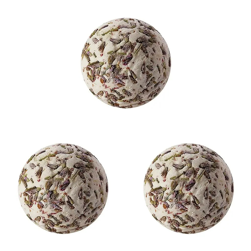 3PK Bomb Cosmetics Lavender Bath Bomb Creamer Body Fragrance Bathing Tub Fizzies