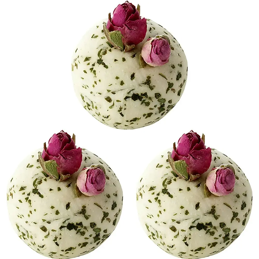 3PK Bomb Cosmetics Stress Less Bath Bomb Creamer Body Skin Fragrance Tub Fizzies