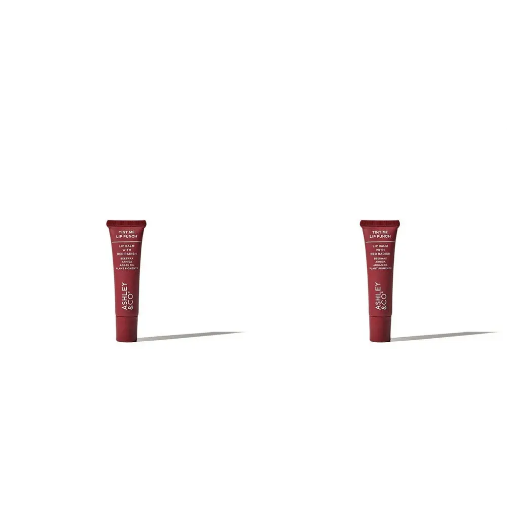 2x Ashley & Co Tint Me 15ml Tinted Lipbalm For Parched/Chapped Lips Red Radish