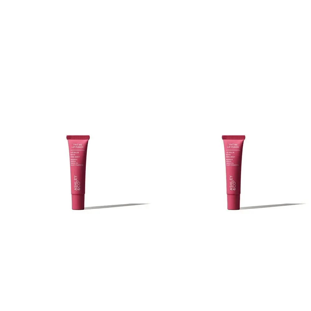 2x Ashley & Co Tint Me 15ml Tinted Lipbalm Cream w/ Argan Oil/Beeswax Pink Beet