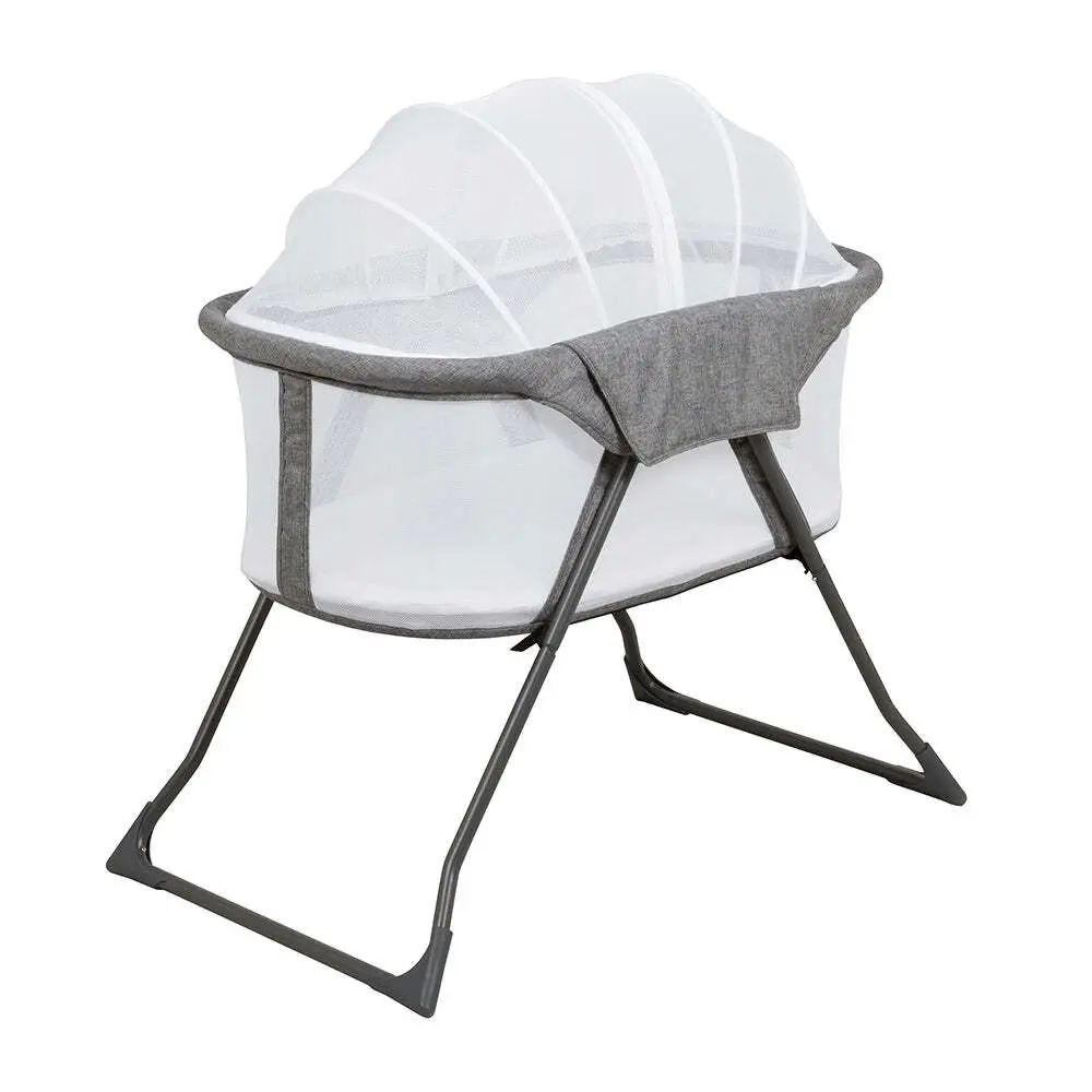 Childcare Maya Portable Travel Bassinet/Cot/Crib w/Carry Bag - Storm Cloud 0-5M