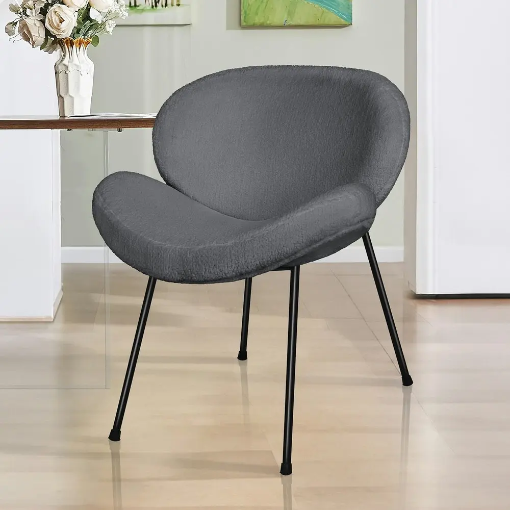 Alfordson Dining Chair Sherpa Grey