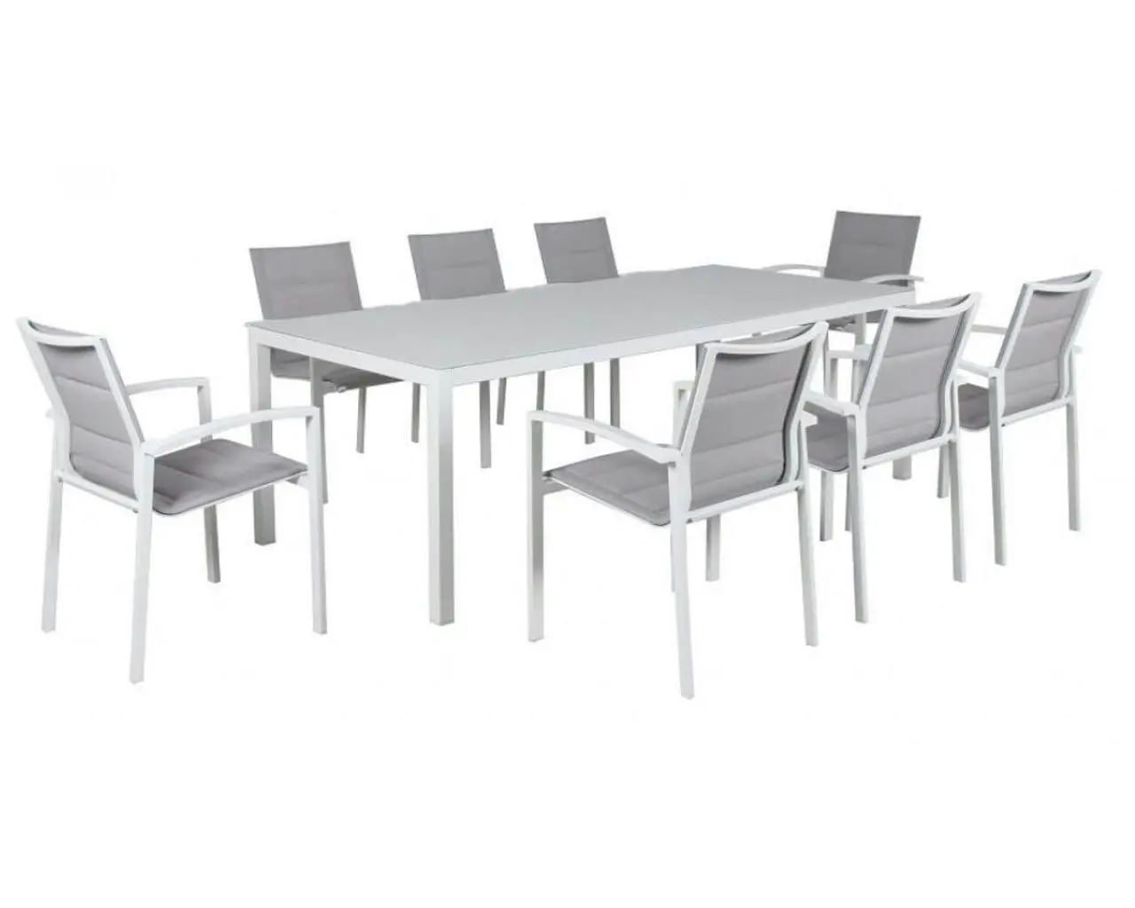 Boston 9 Piece Dining (White)