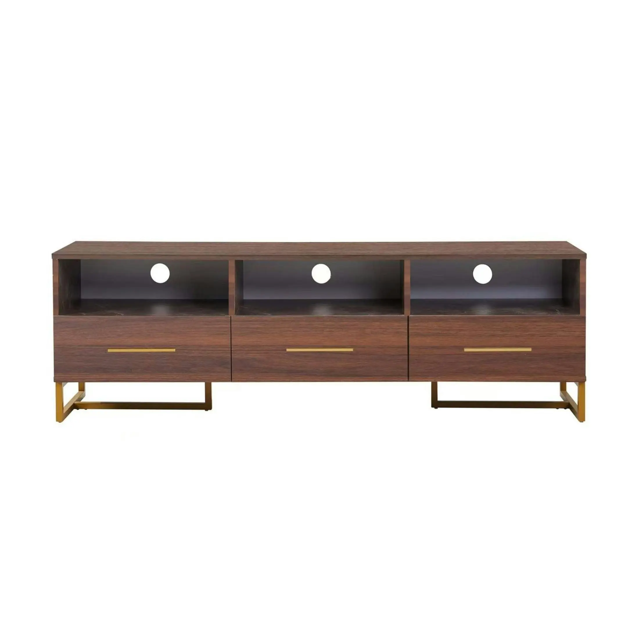 Shaan TV Unit - WALNUT#005