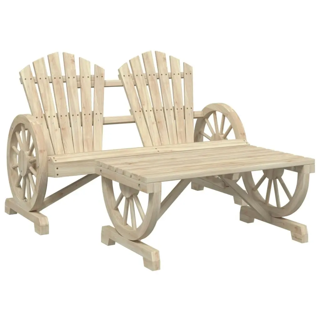 2 Piece Garden Lounge Set Solid Wood Fir 365097