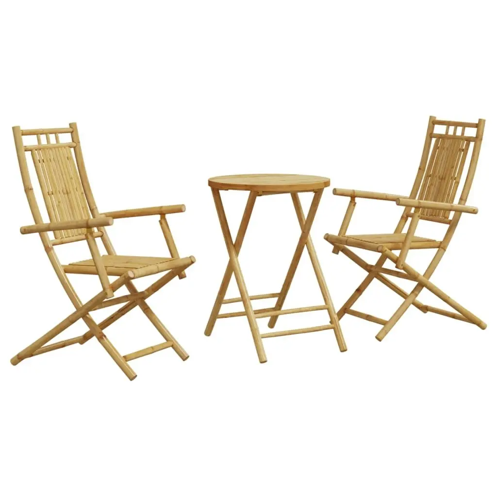 3 Piece Bistro Set Bamboo 3278535