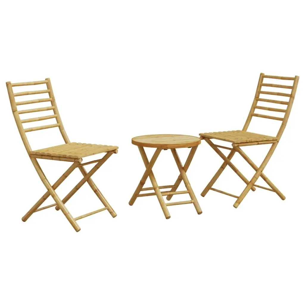 3 Piece Bistro Set Bamboo 3278533