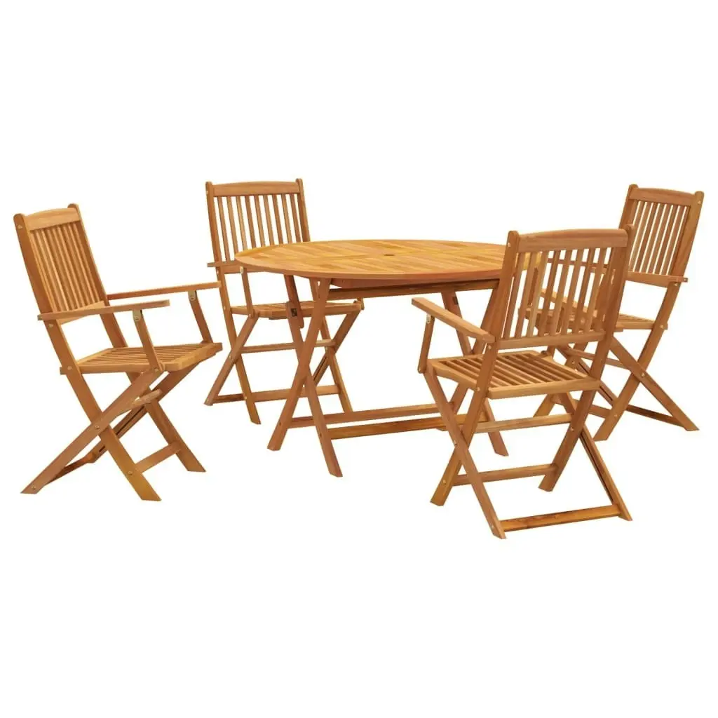 5 Piece Garden Dining Set Solid Wood Acacia 3203352