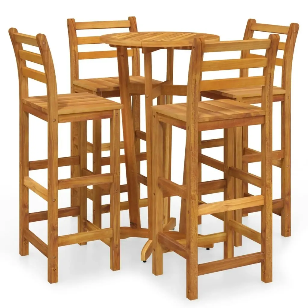 5 Piece Garden Bar Set Solid Wood Acacia 3154383