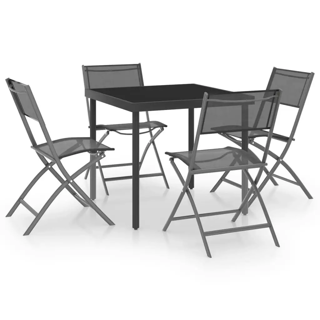 5 Piece Outdoor Dining Set Steel 3073502