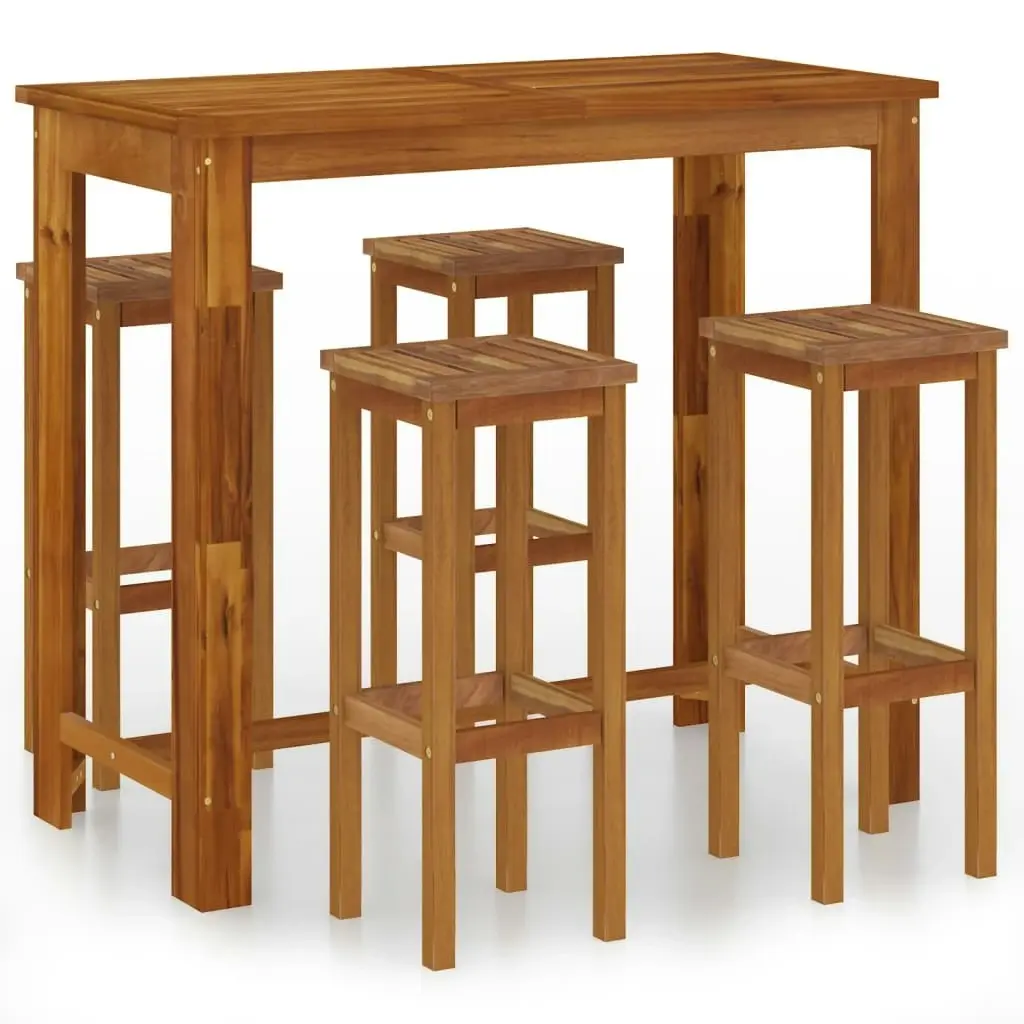 5 Piece Garden Bar Set Solid Wood Acacia 3116018