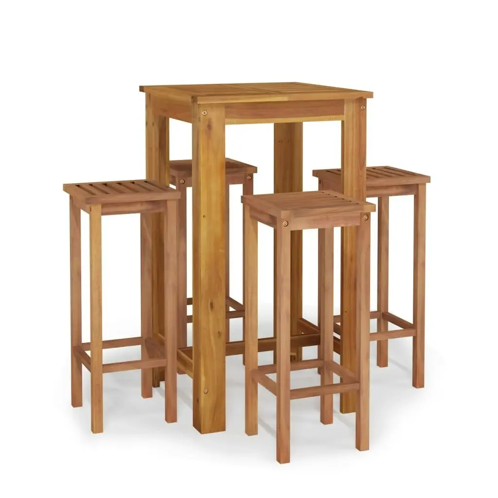 5 Piece Garden Bar Set Solid Wood Acacia 3154387