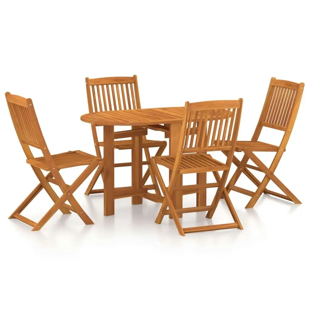 5 Piece Garden Dining Set Solid Wood Acacia 3086969