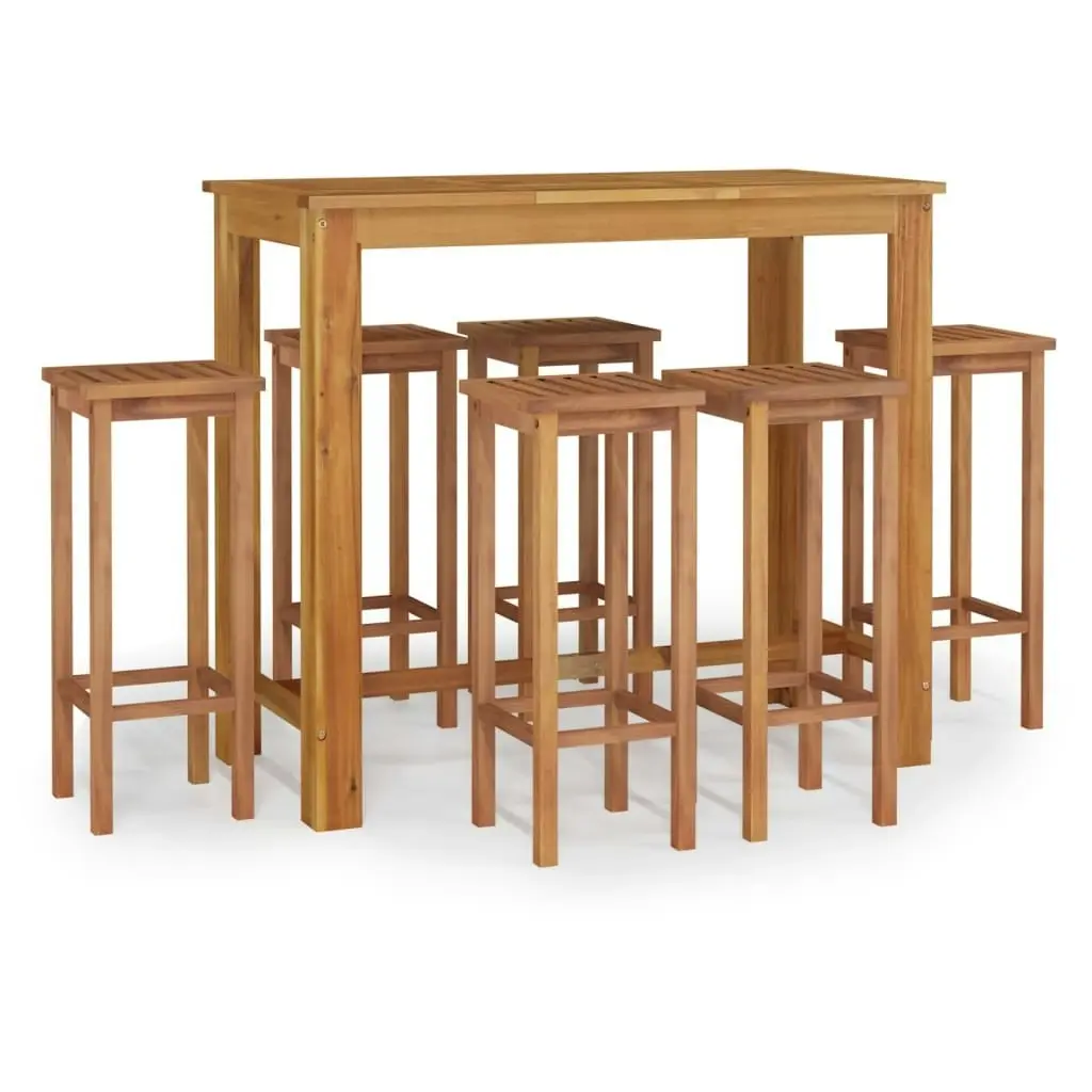 7 Piece Garden Bar Set Solid Wood Acacia 3154393