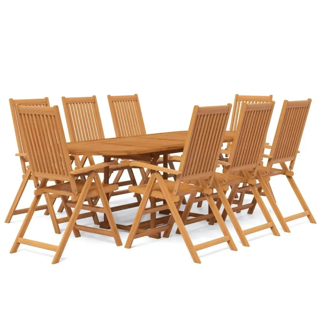 9 Piece Garden Dining Set Solid Wood Acacia 3079640