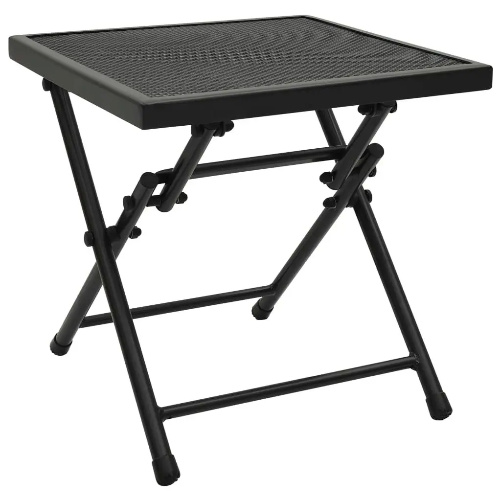 Folding Table Mesh 38x38x38 cm Steel Anthracite 310157