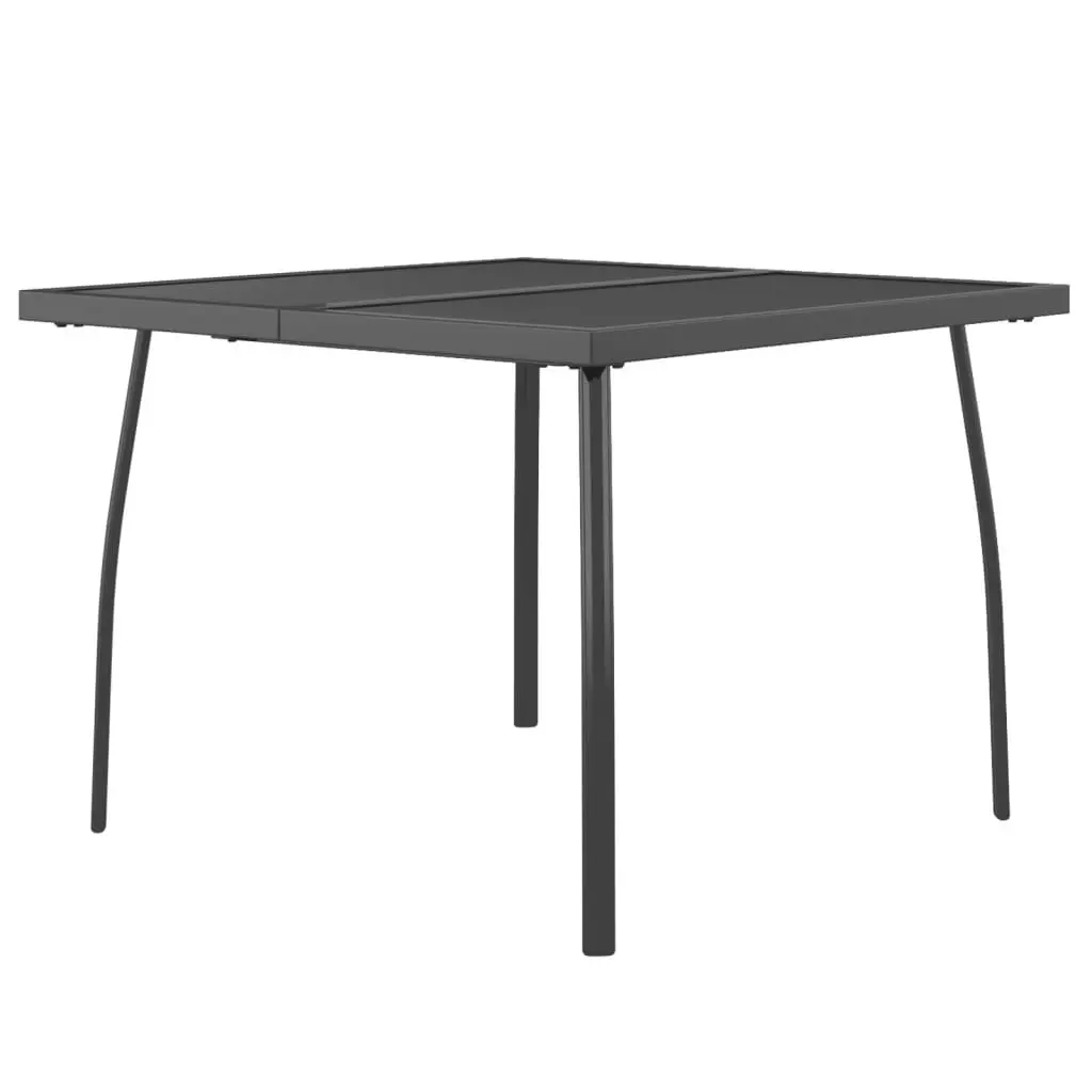 Garden Table Anthracite 100x100x72 cm Steel Mesh 362732