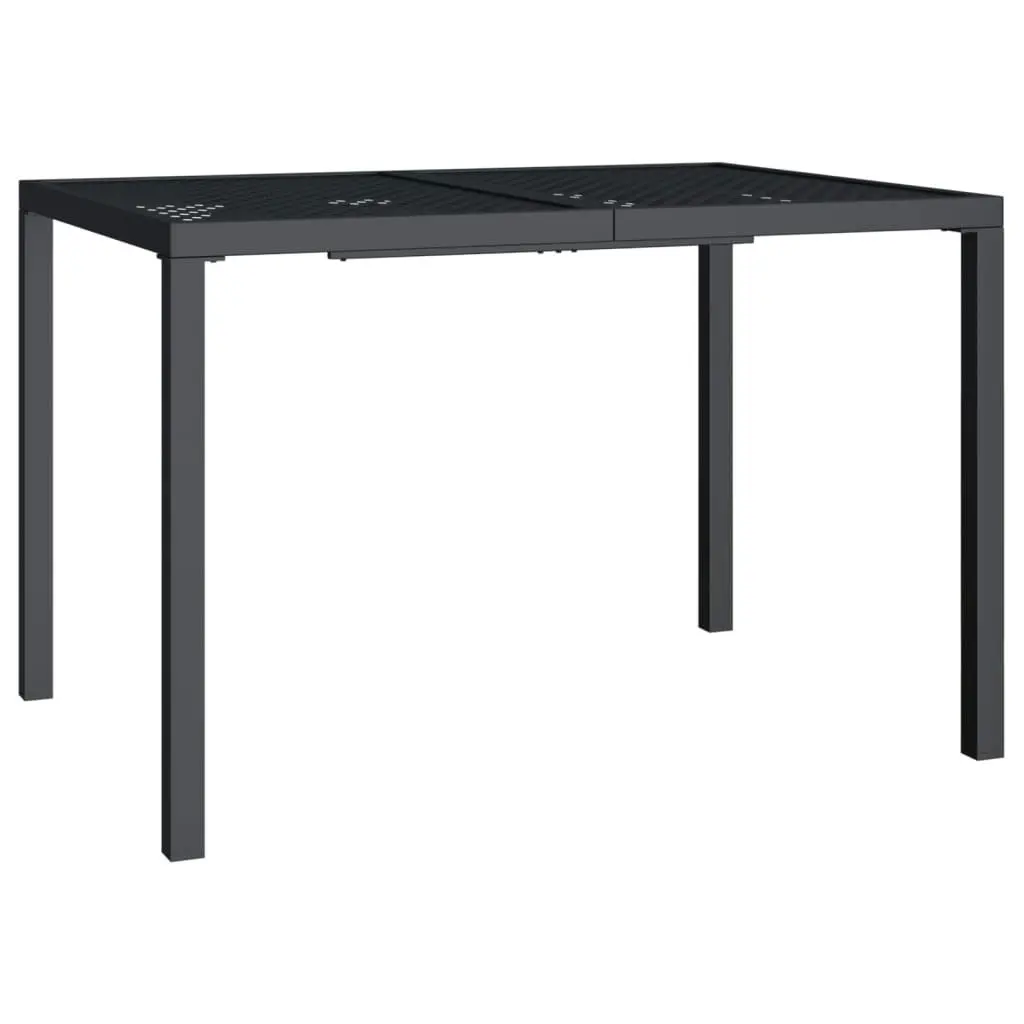 Garden Table Anthracite 110x80x72 cm Steel 362745