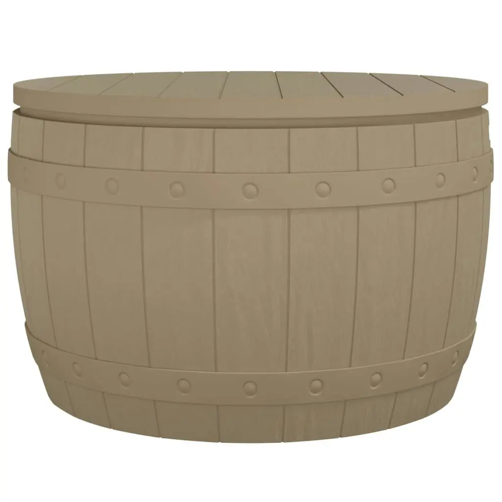 3-in-1 Garden Storage Box Light Brown Polypropylene 364162