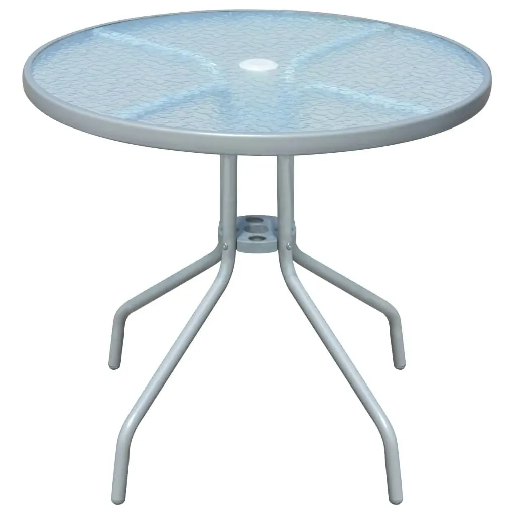 Bistro Table Grey 80x71 cm Steel 43316