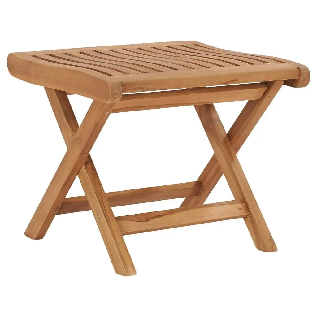 Folding Footrest 46.5x49x41.5 cm Solid Teak Wood 48981