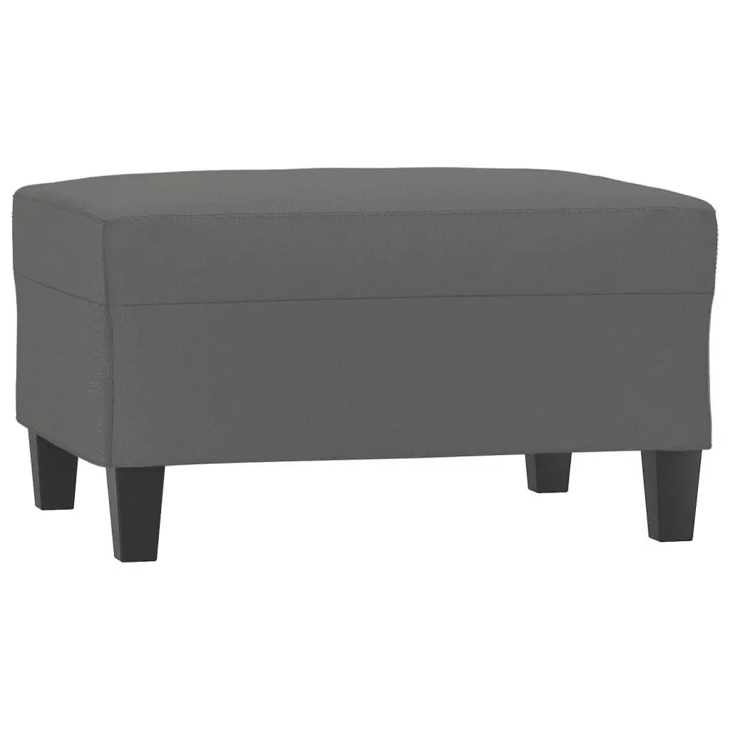 Footstool Grey 70x55x41 cm Faux Leather 349358