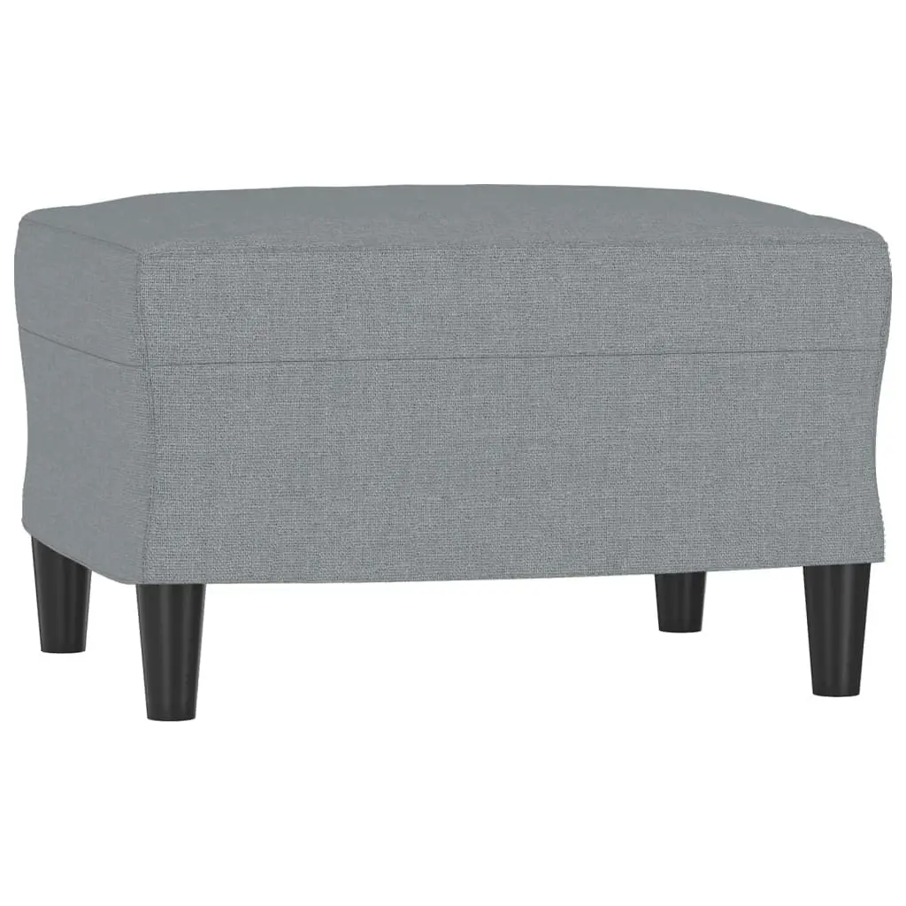 Footstool Light Grey 60x50x41 cm Fabric 349279