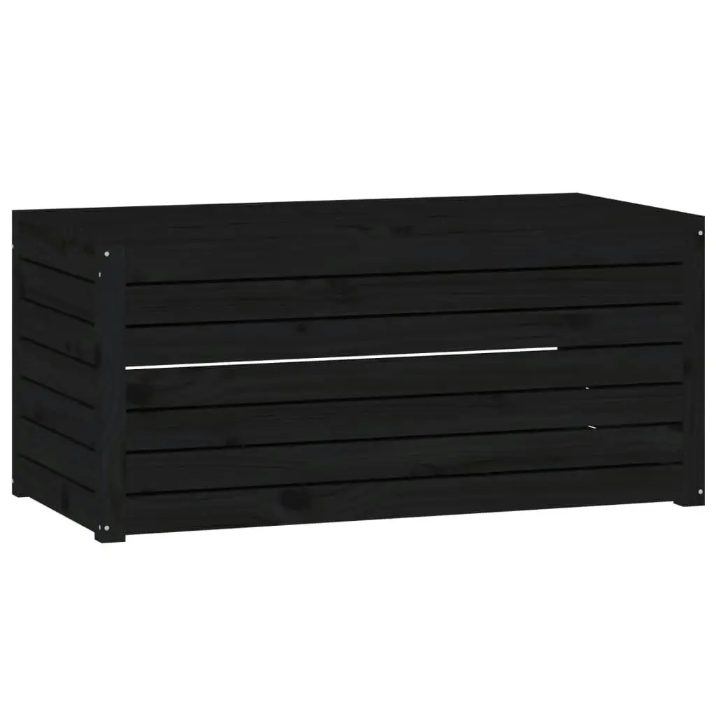 Garden Box Black 101x50.5x46.5 cm Solid Wood Pine 823952