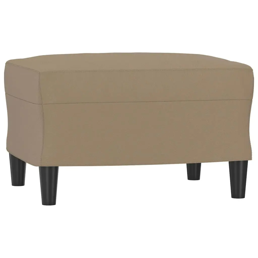 Footstool Cappuccino 60x50x41 cm Faux Leather 349292