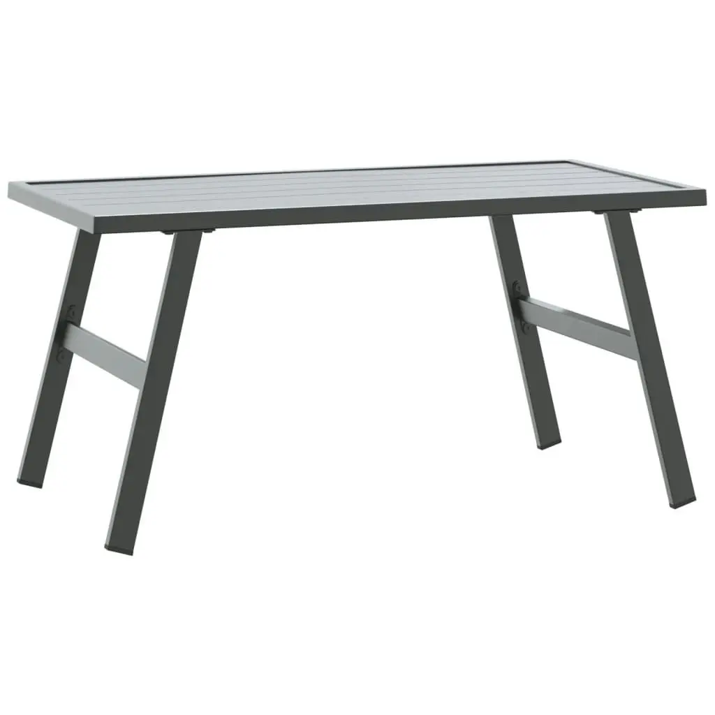 Garden Coffee Table Black 90x45x35 cm Powder-coated Steel 4008106