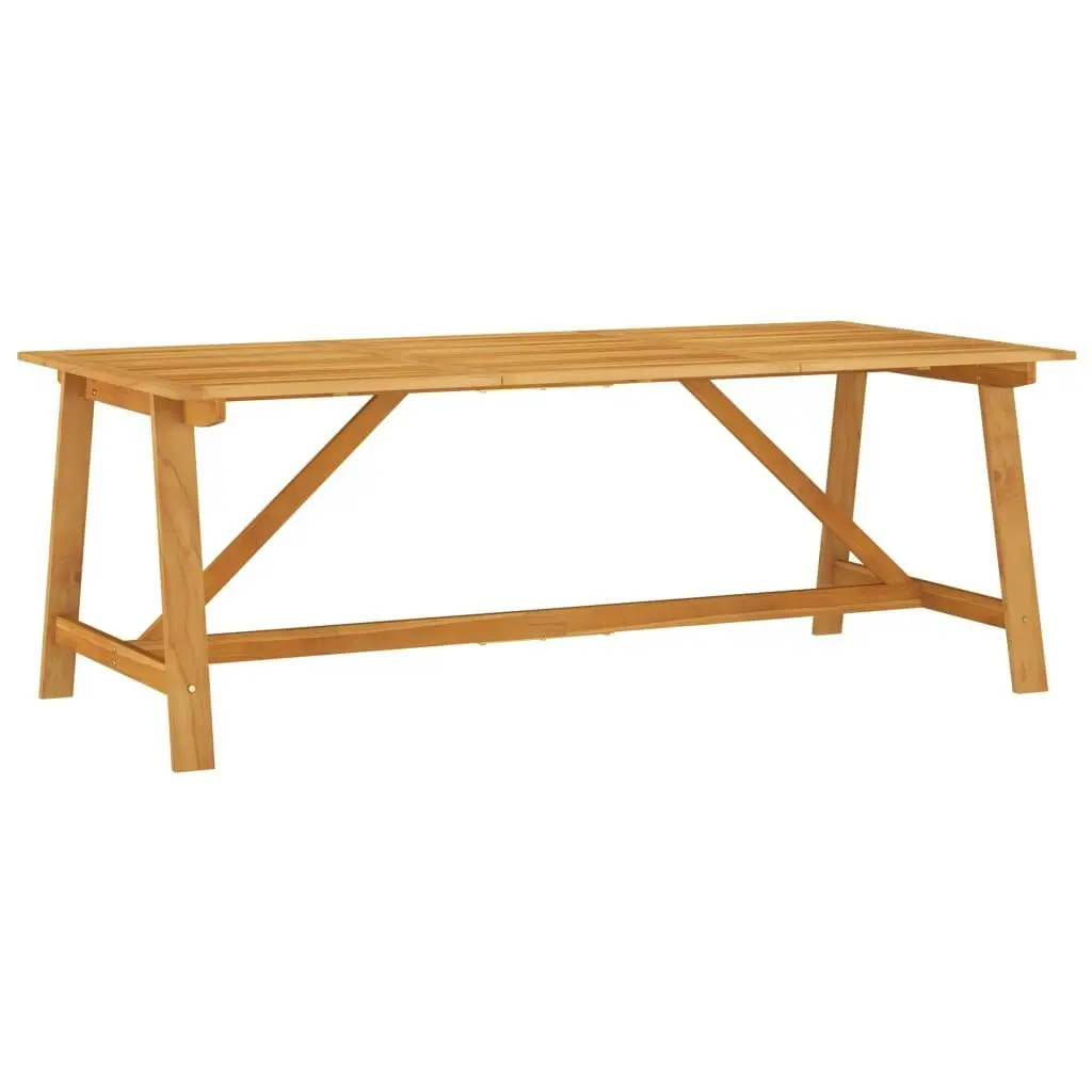 Garden Dining Table 206x100x74 cm Solid Acacia Wood 312407