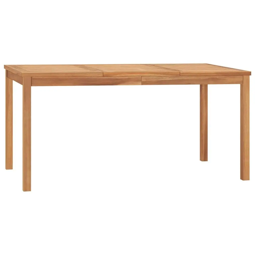 Garden Dining Table 160x80x77 cm Solid Teak Wood 315620