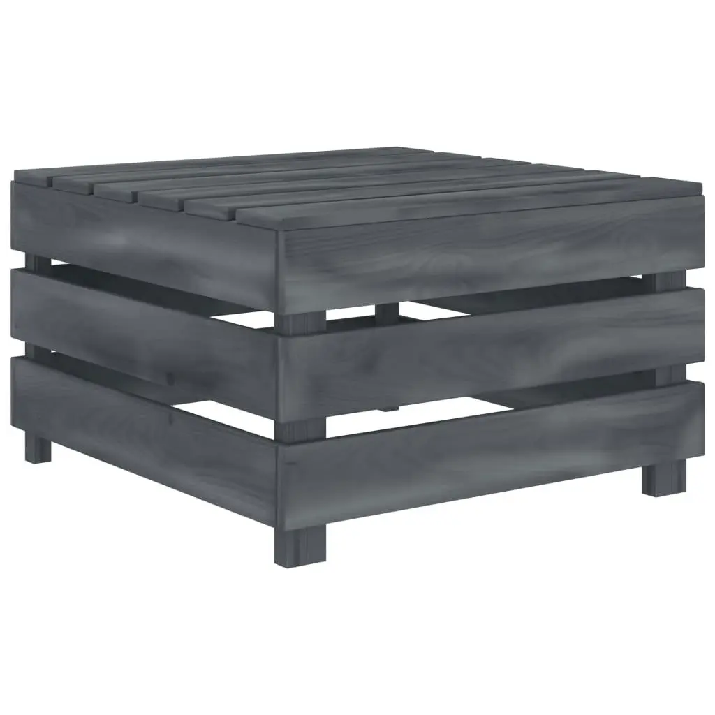 Garden Pallet Table Grey Wood 313586