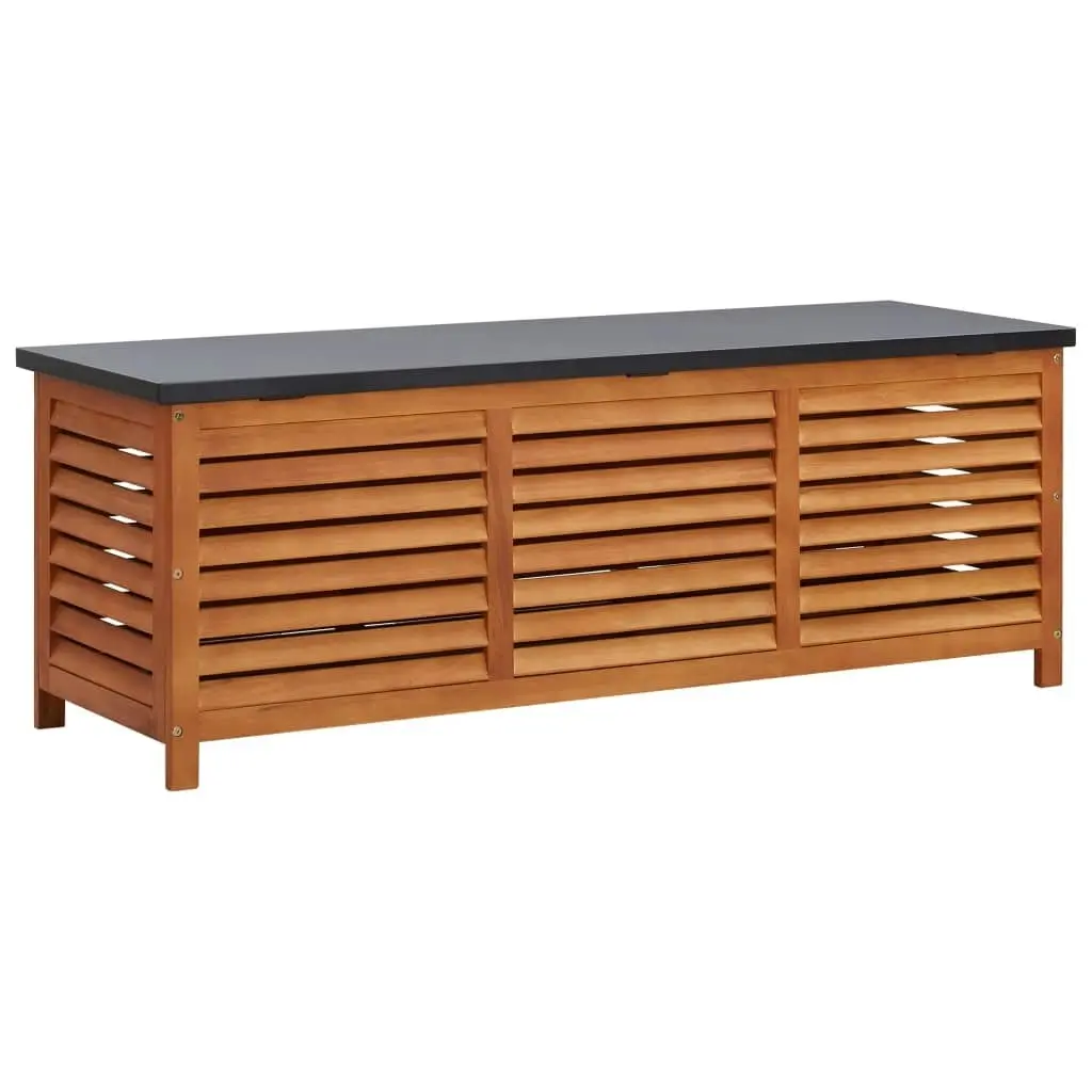 Garden Storage Box 150x50x55 cm Solid Eucalyptus Wood 47286