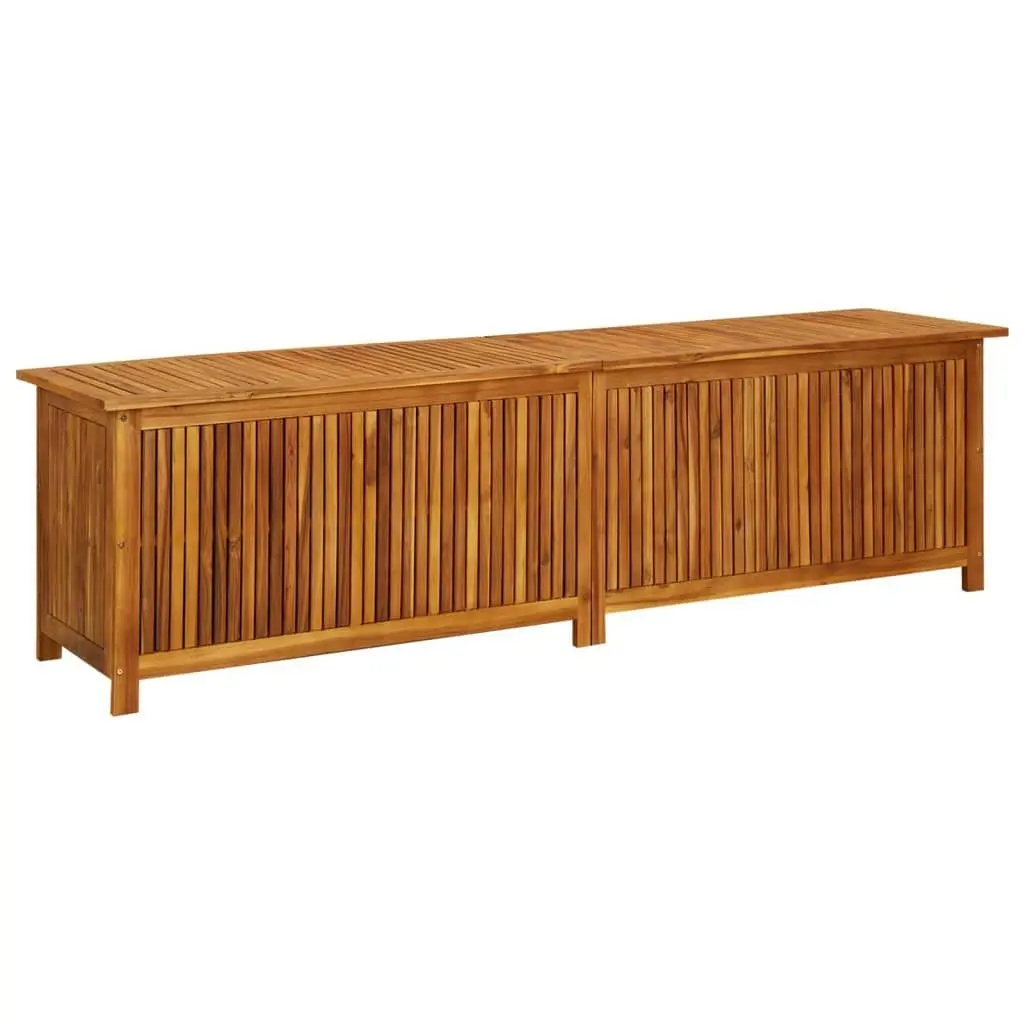 Garden Storage Box 200x50x58 cm Solid Wood Acacia 316500