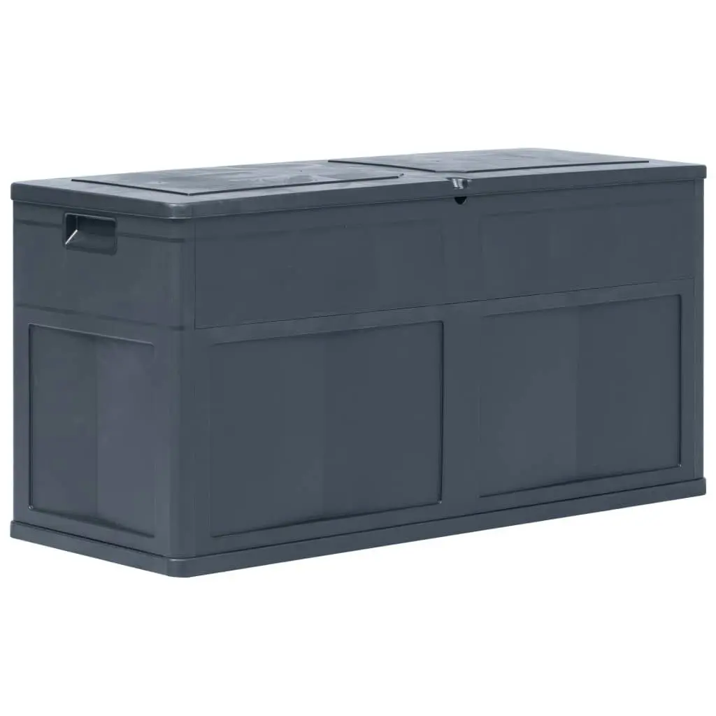 Garden Storage Box 320 L Black 45688