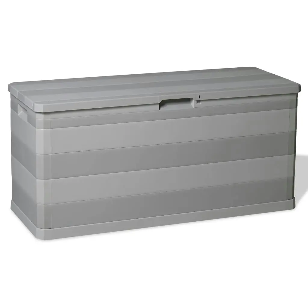 Garden Storage Box Grey 117x45x56 cm 43709